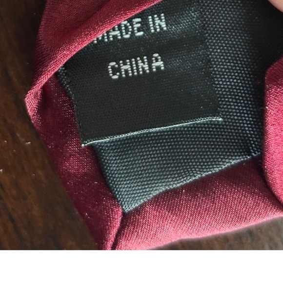 Croft & Barrow Men's Burgundy Red Necktie Business Career‎ Party Tie - Picture 6 of 10
